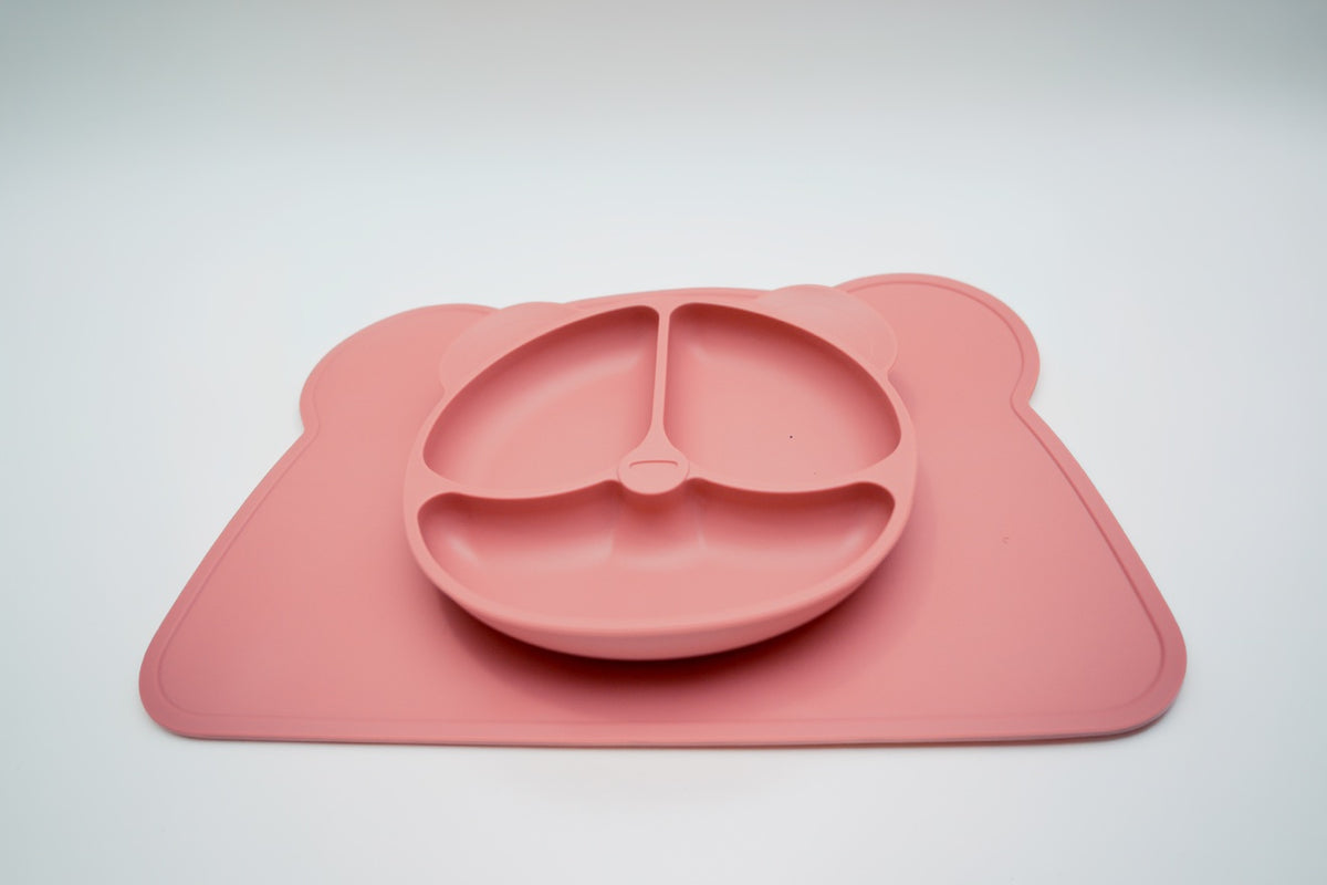 NEW 9-Piece Silicone Baby Feeding Set - Suction Plate & Bowl, Bib, Straw Cup + Utensils - BPA Free